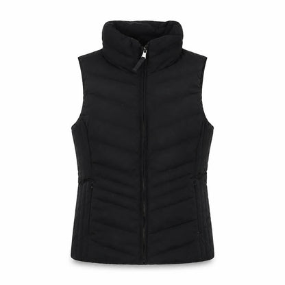 Talbots Womens Black Gilet Jacket Size M Zip - Zip Pockets