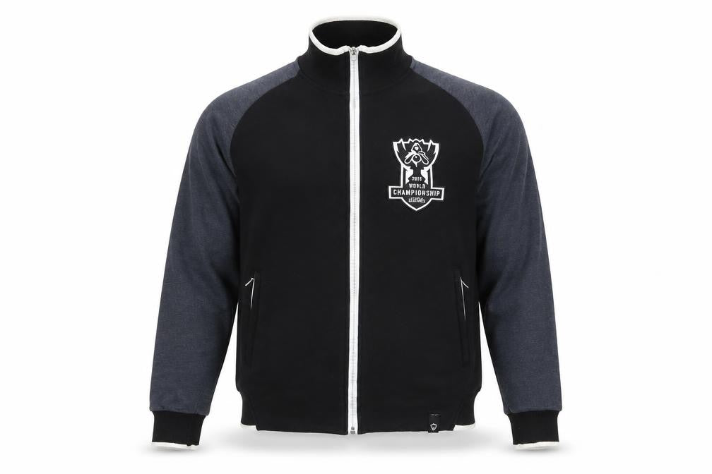 2015 World Championship Mens Black Cotton Full Zip Sweatshirt Size S