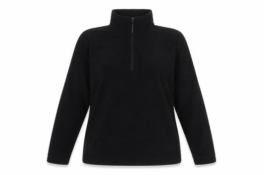 Parallel Womens Black Polyester Pullover Sweatshirt Size 12 Zip
