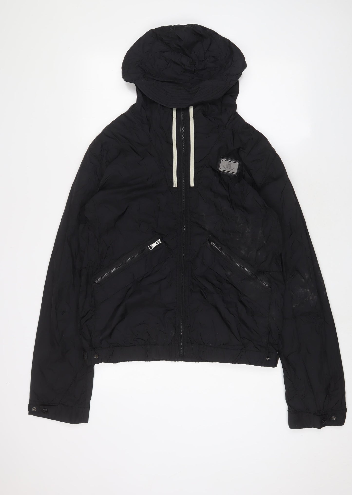 Temple of vendora Mens Black Jacket Size XL Zip