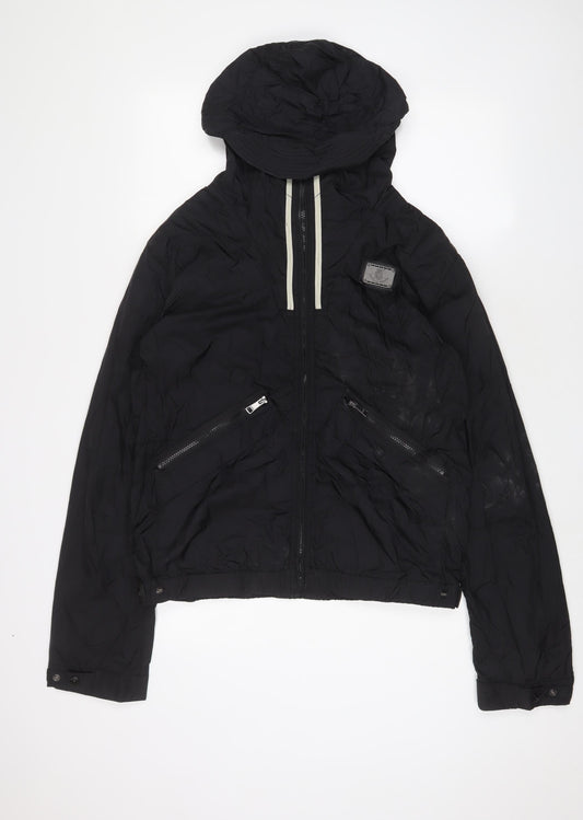 Temple of vendora Mens Black Jacket Size XL Zip