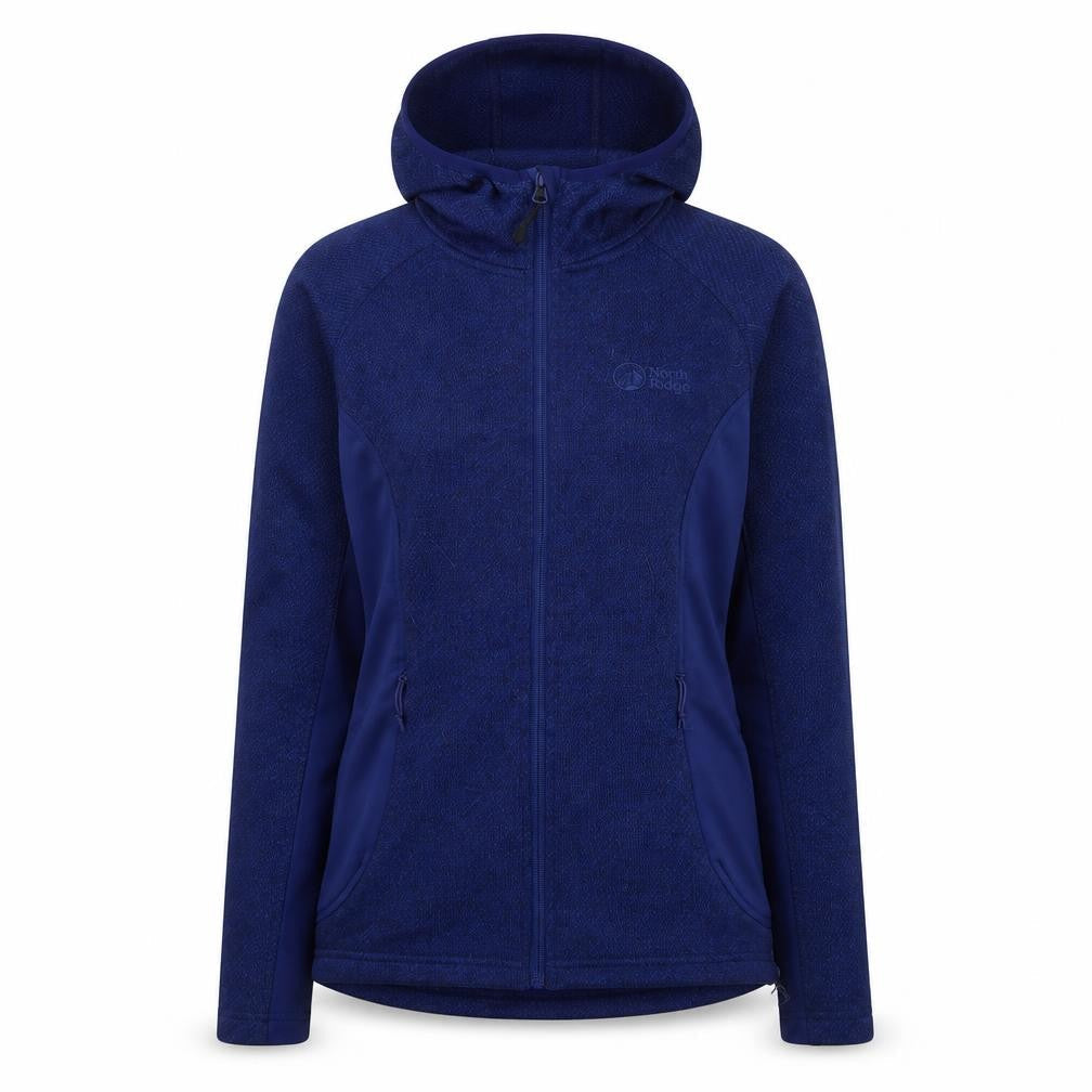 North Ridge Womens Blue Jacket Size 8 Zip - Logo, Embroidered