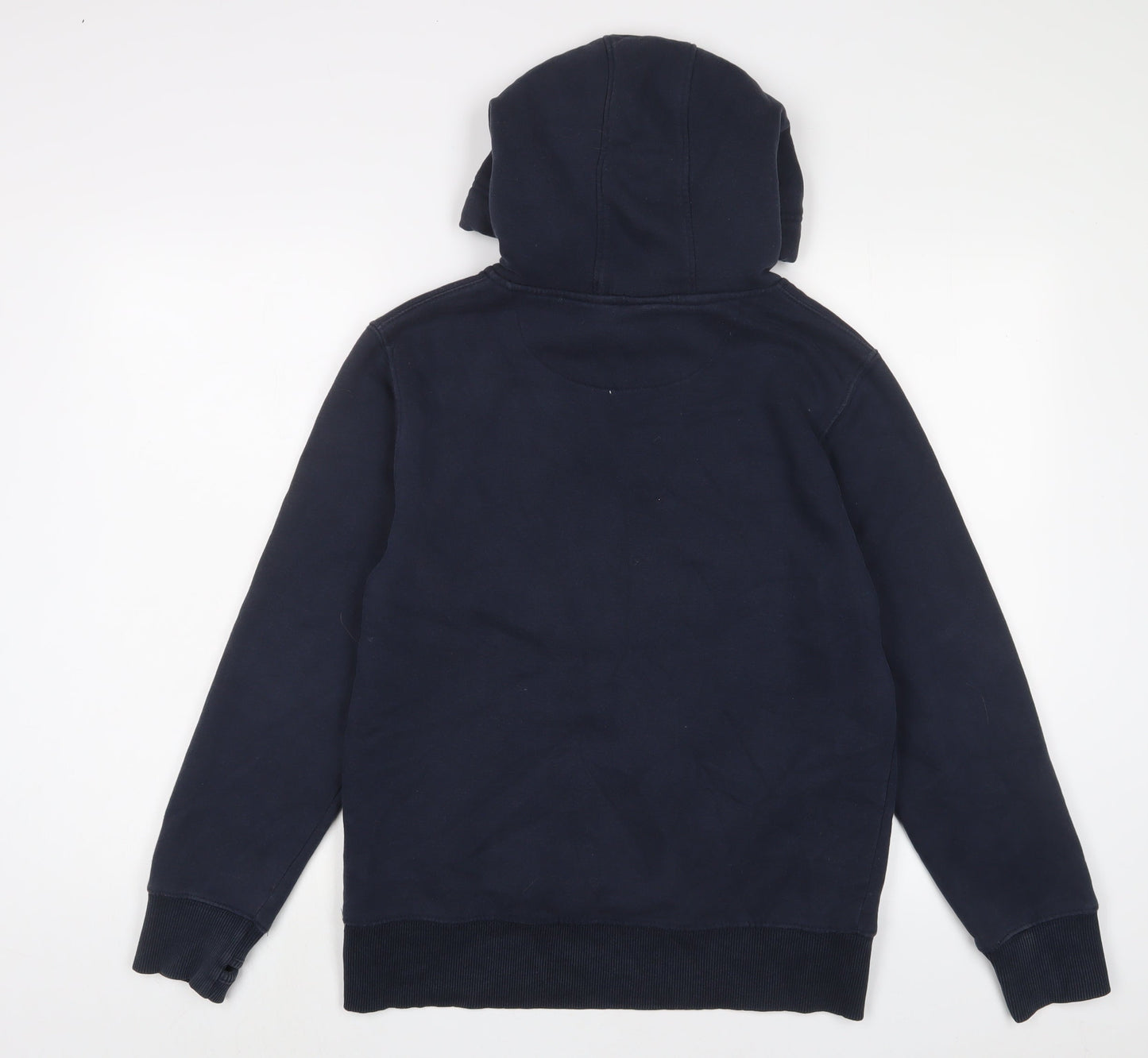 Stranger Things Mens Blue Cotton Pullover Hoodie Size S