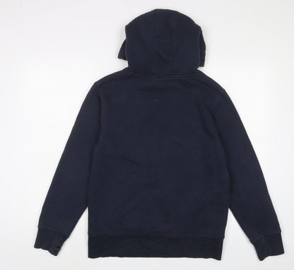 Preloved Stranger Things Mens Blue Cotton Pullover Hoodie Size S - Back