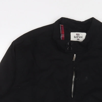 Bellfield Mens Black Jacket Size L Zip