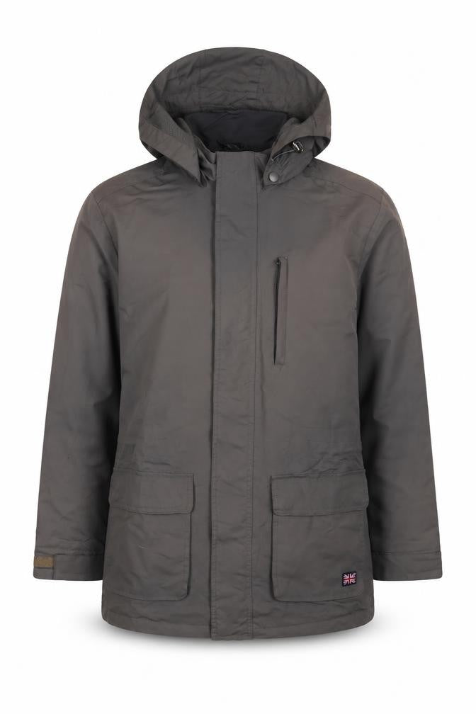 Cotton Traders Mens Grey Jacket Coat Size M Zip