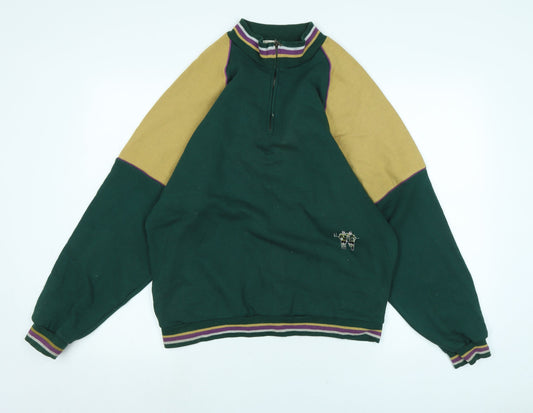 The wakefield shirt company Mens Green Cotton Pullover Sweatshirt Size M - logo