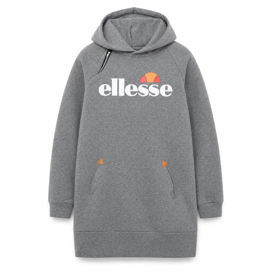 Ellesse Womens Grey Polyester Pullover Hoodie Size 2XL - Logo