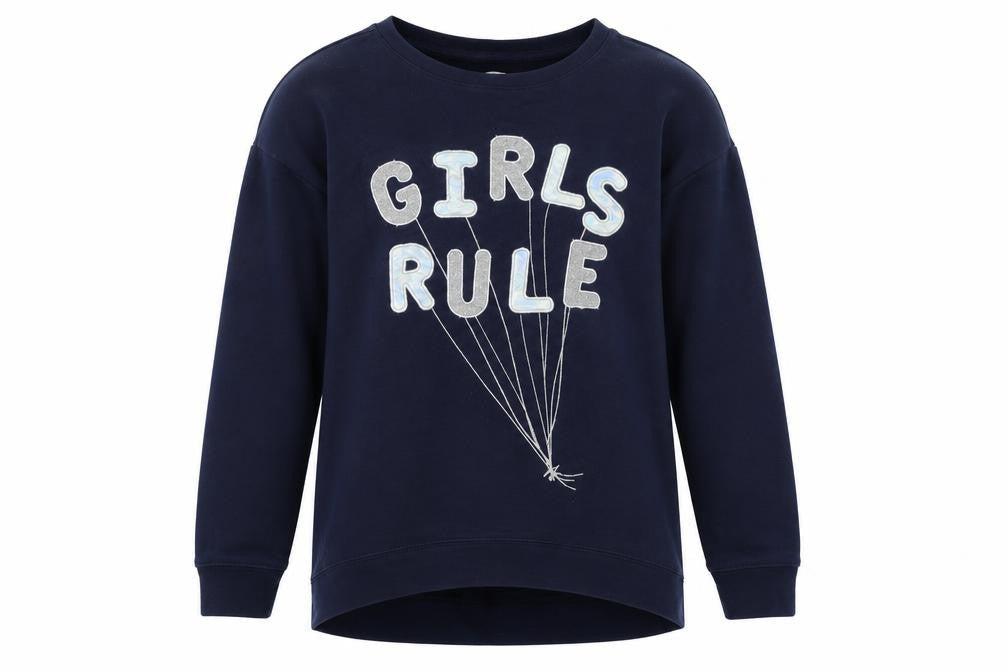 Gap Girls Blue Polyester Pullover Sweatshirt Size 2XL - Logo