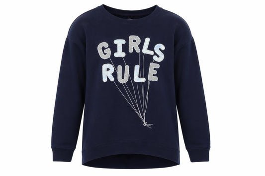 Gap Girls Blue Polyester Pullover Sweatshirt Size 2XL - Logo