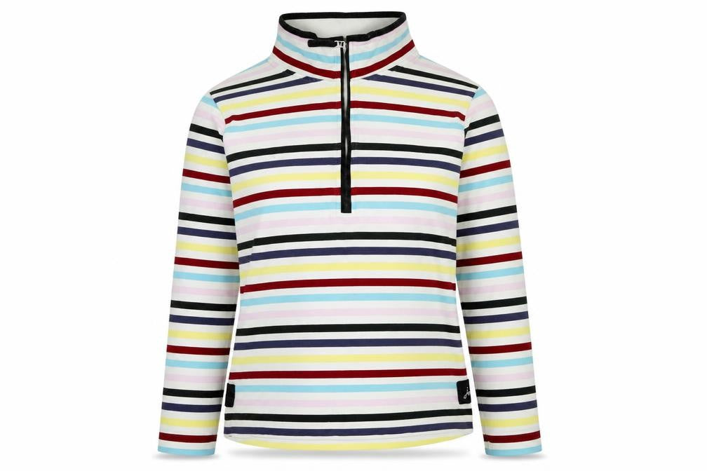 joul Womens Multicoloured Striped Polyester Pullover Sweatshirt Size 12 - Logo