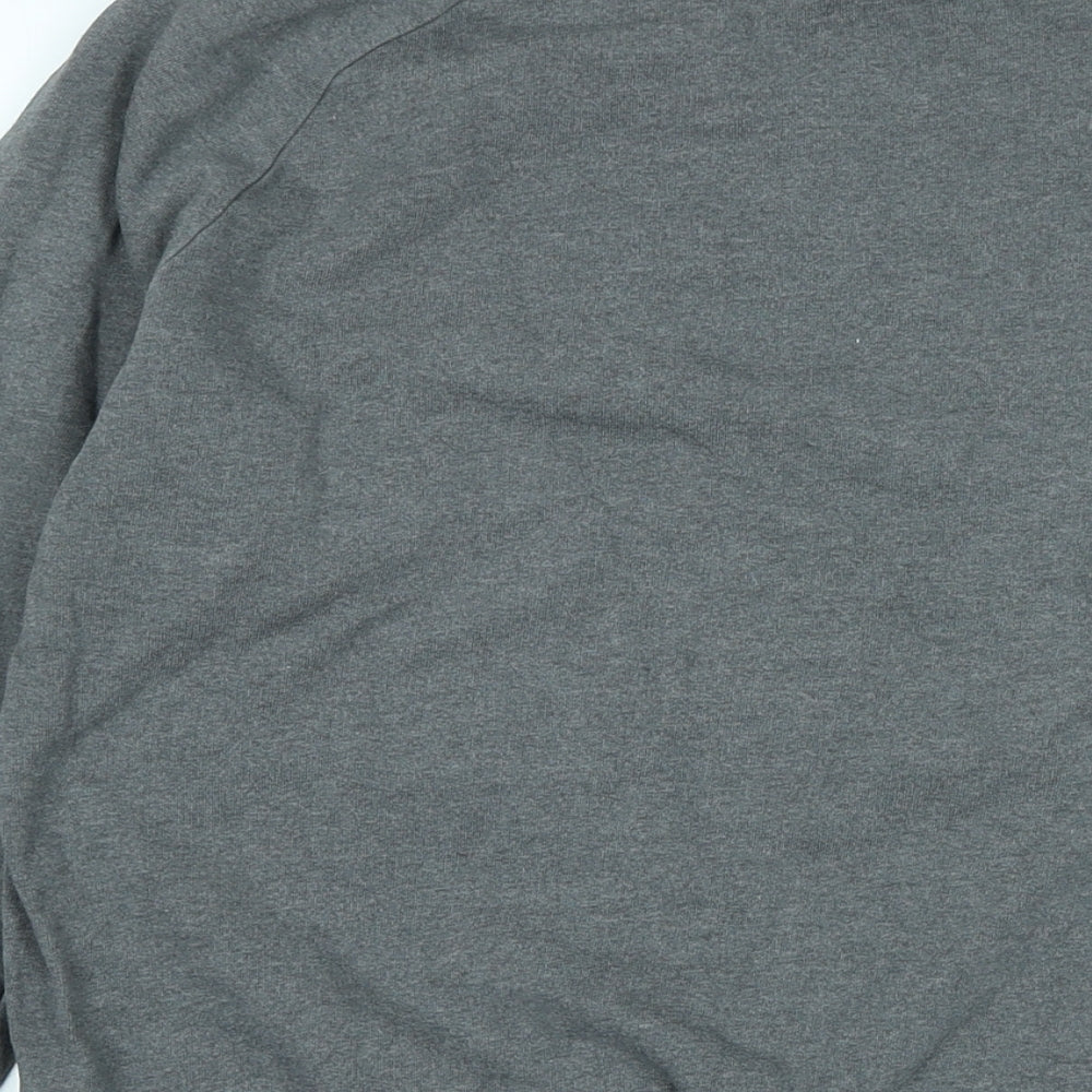 Rapanui Mens Grey Cotton Pullover Sweatshirt Size S - Logo