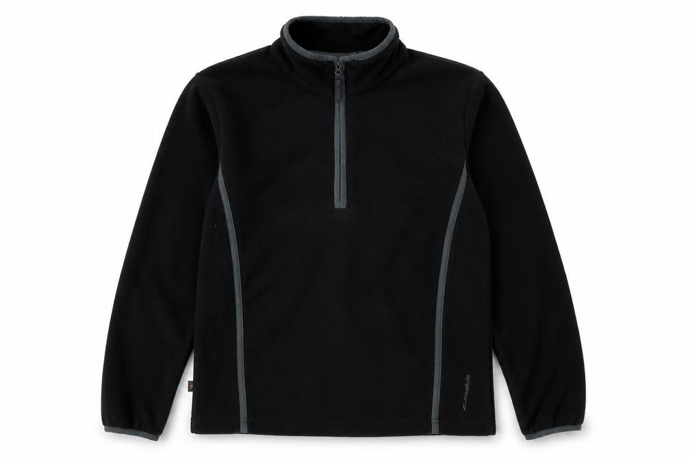Mountain Life Womens Black Mock Neck Polyester Pullover Jumper Size 12 - Logo