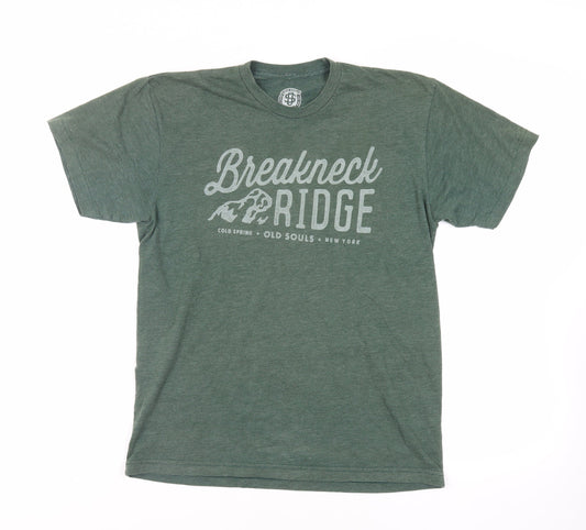 Old Souls Mens Green Cotton T-Shirt Size M Crew Neck - Breakneck Ridge