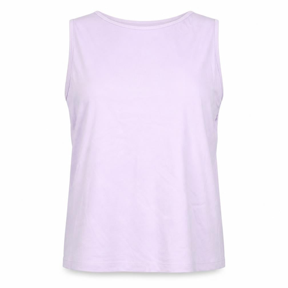 BHS Womens Purple Cotton Basic Tank Size 18 Boat Neck