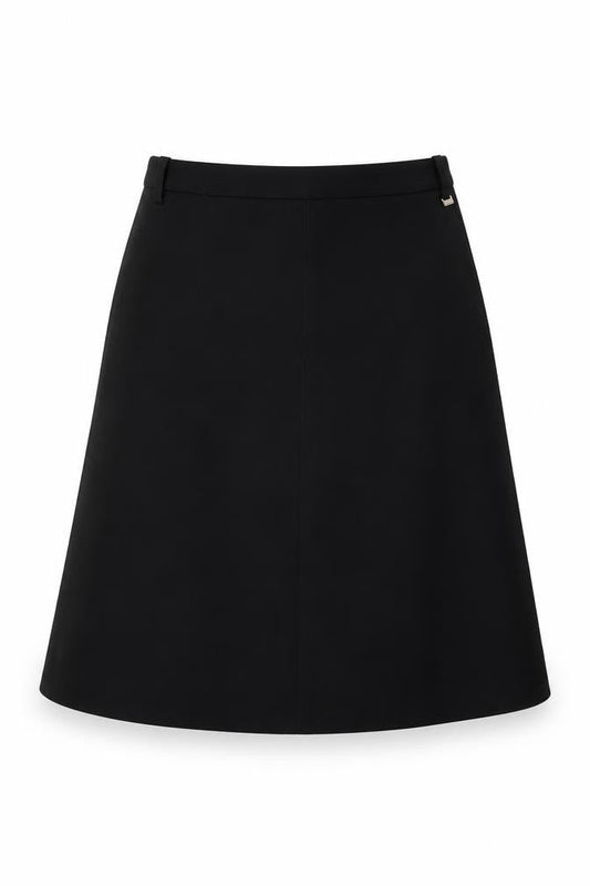 ESPRIT Womens Black Polyester Swing Skirt Size 8 Zip