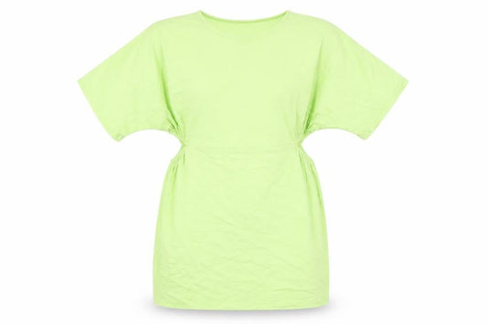 New Look Womens Green Cotton Shift Size 20 Round Neck Pullover