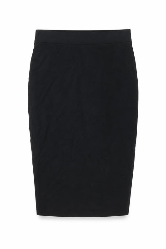 Zara Womens Black Cotton Straight & Pencil Skirt Size M - Size M/L