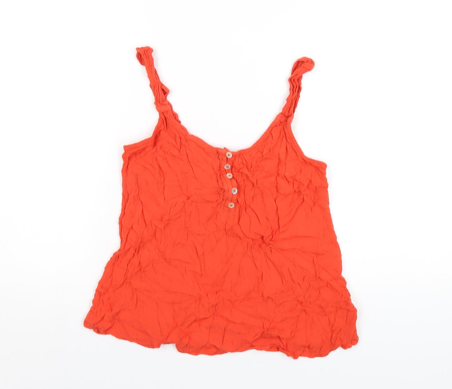 NEXT Womens Orange Viscose Camisole Tank Size 12 Scoop Neck