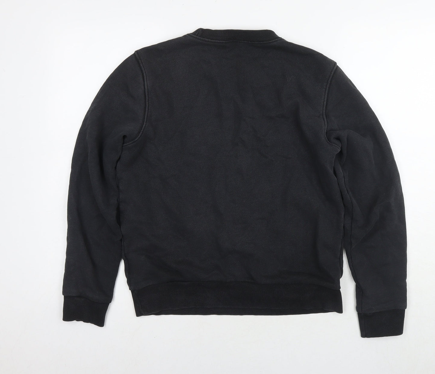 Reebok Womens Black Cotton Pullover Sweatshirt Size 8 Pullover - Size 8-10