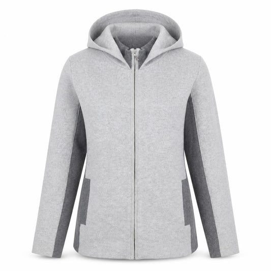 Rachel Zoe Womens Grey Cotton Full Zip Hoodie Size S Zip