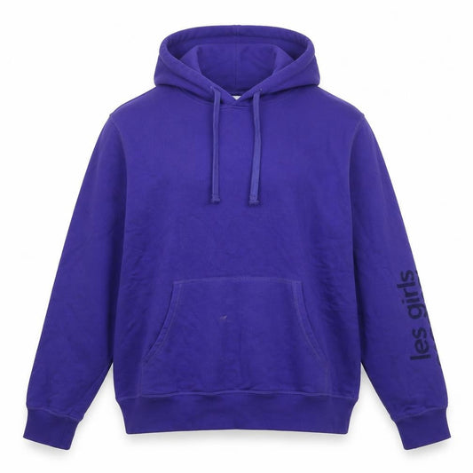 Less Girls Less Boys Womens Purple Cotton Pullover Hoodie Size L Pullover - Logo