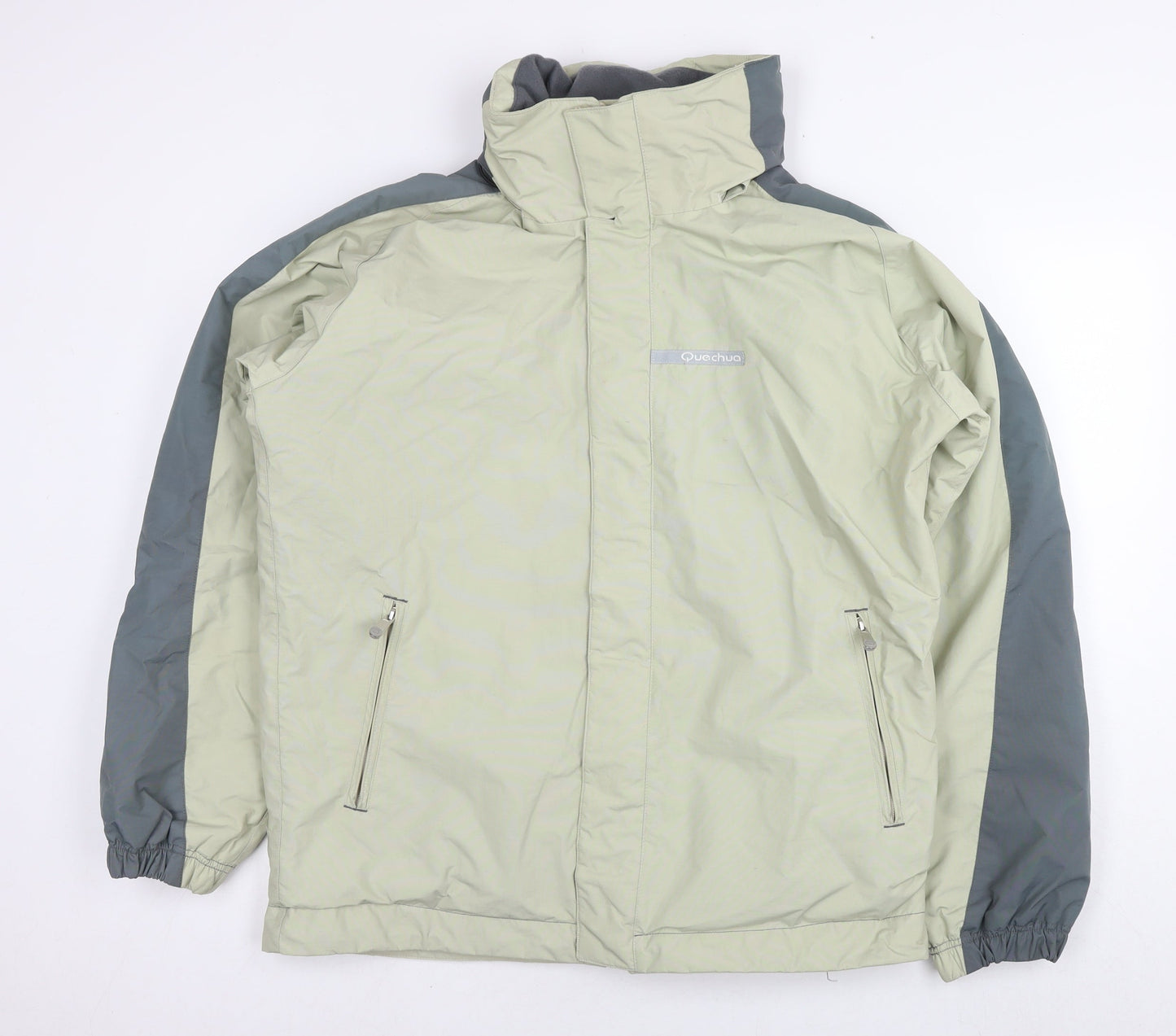 Quechua Mens Beige Jacket Size M Zip - Technical
