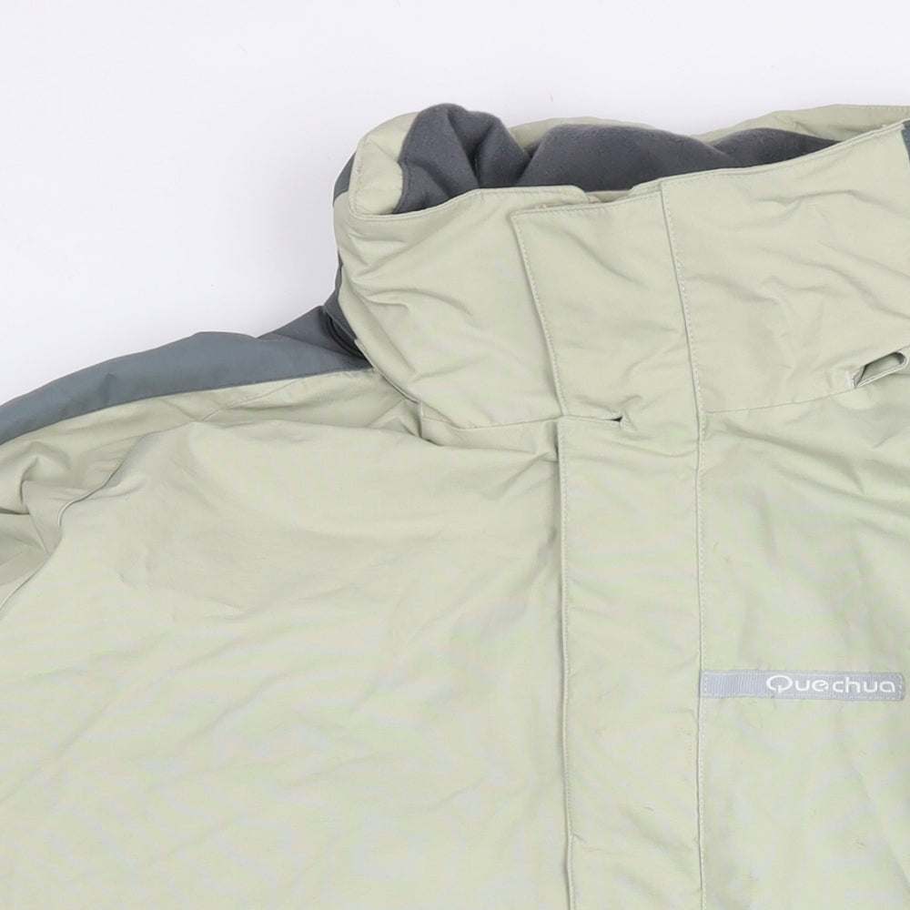 Quechua Mens Beige Jacket Size M Zip - Technical