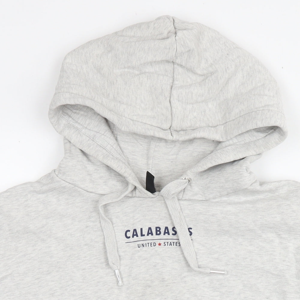 Divided by H&M Womens Grey Cotton Pullover Hoodie Size L Pullover - Calabasas LA