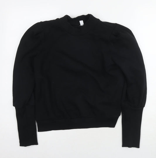 & Other Stories Womens Black Cotton Pullover Hoodie Size 6 Pullover