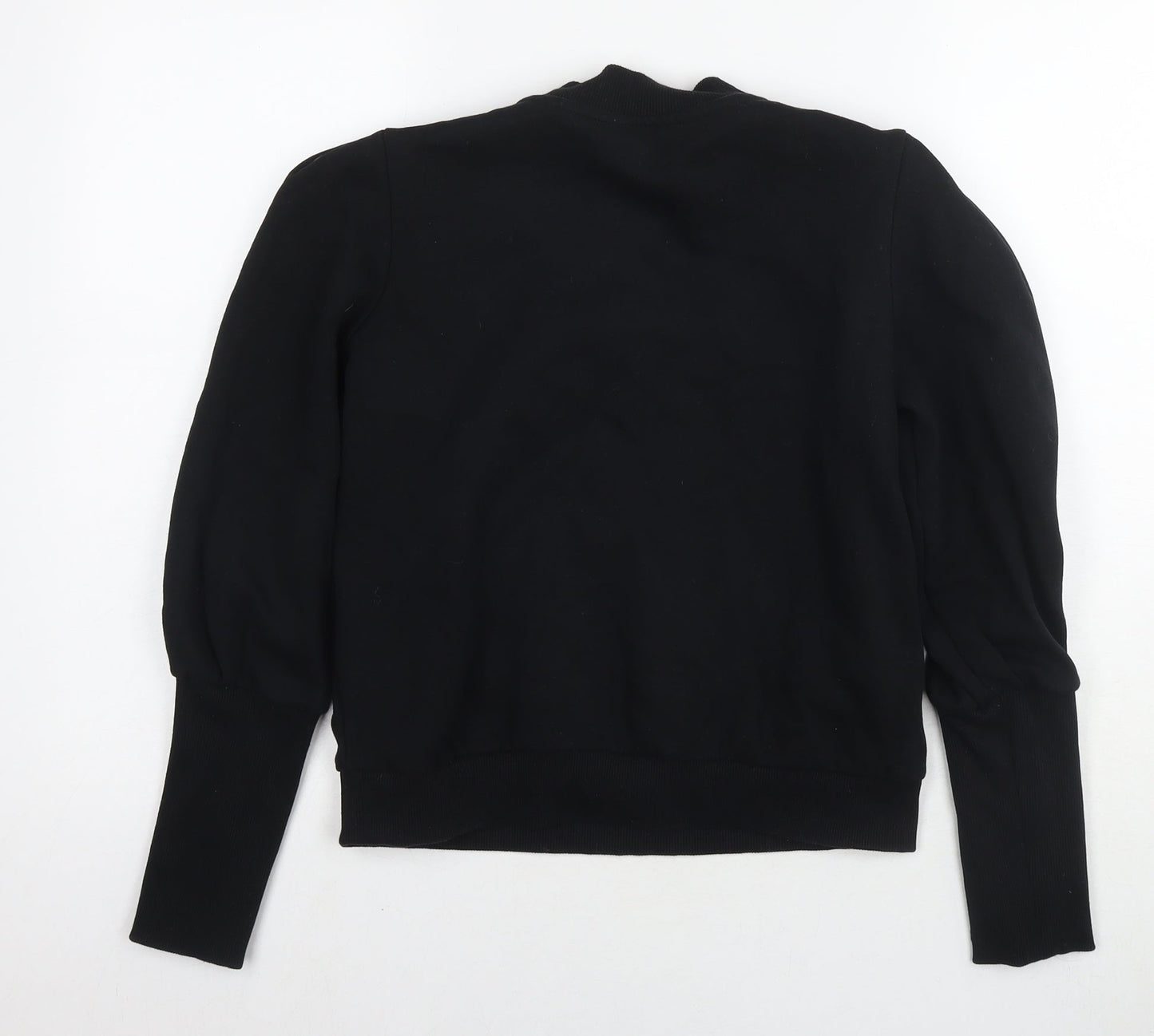 & Other Stories Womens Black Cotton Pullover Hoodie Size 6 Pullover