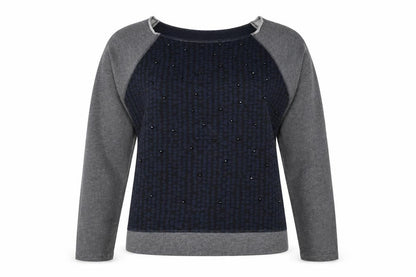 Gap Womens Multicoloured Polka Dot Cotton Pullover Sweatshirt Size M Pullover - Jeweled Detail