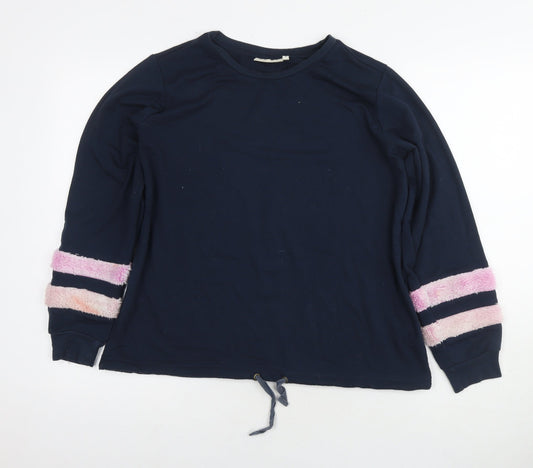 Dranella Womens Blue Cotton Pullover Hoodie Size S Pullover