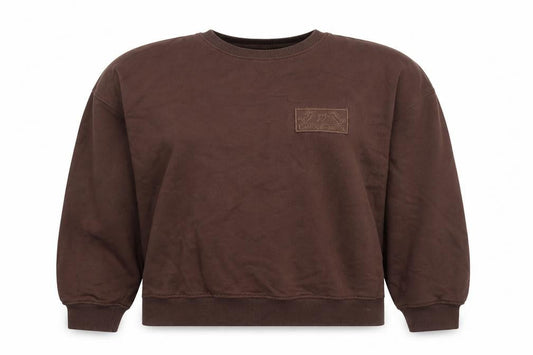 Motel Womens Brown Cotton Pullover Sweatshirt Size XS Pullover - Love