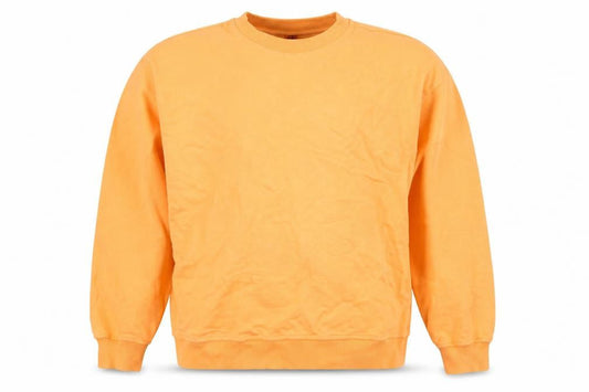 Creo Studios Mens Orange Cotton Pullover Sweatshirt Size M
