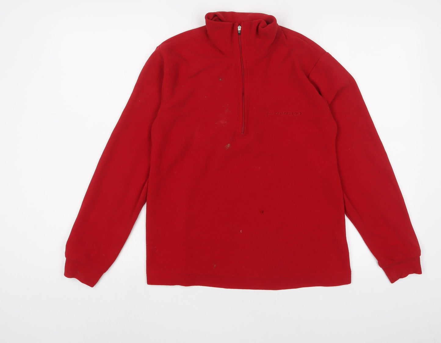 F.LLI Campagnolo Mens Red Polyester Pullover Sweatshirt Size S