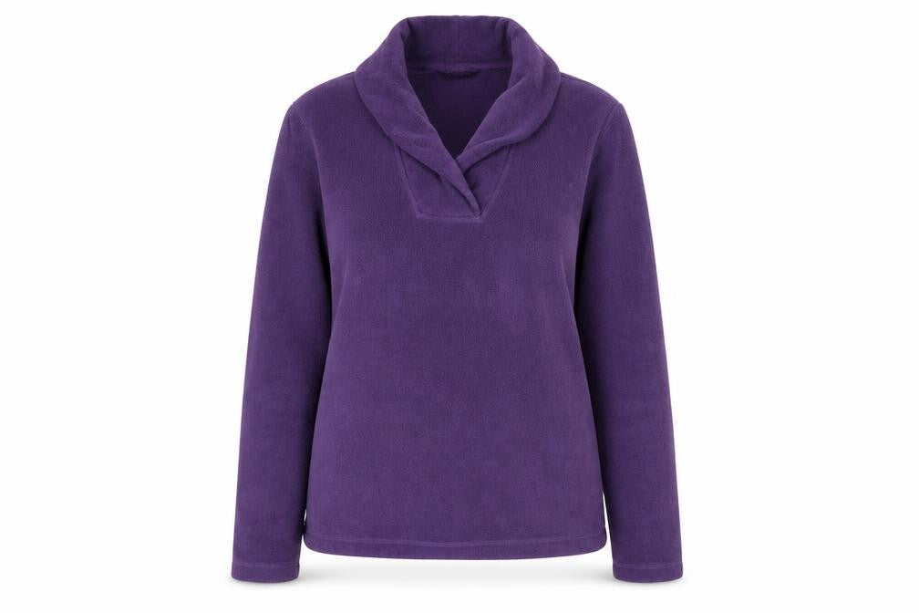 Landsend Womens Purple Polyester Pullover Sweatshirt Size M Pullover