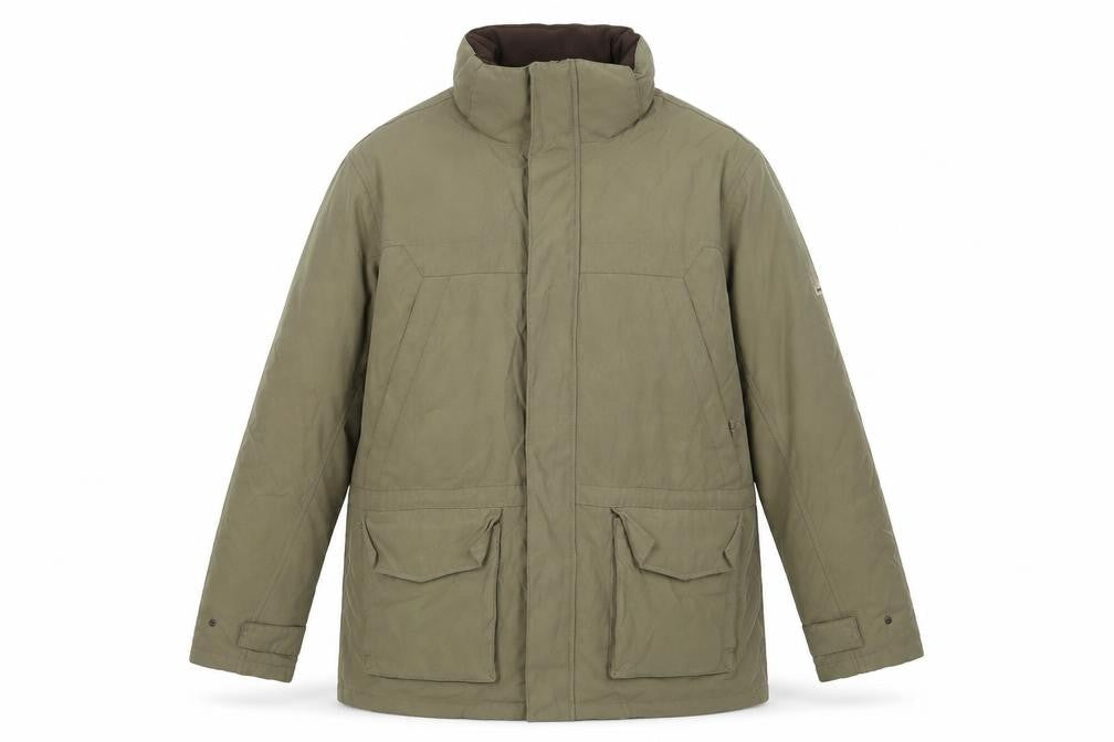 Debenhams Mens Green Jacket Coat Size L Zip