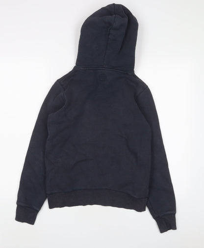 Jack Wills Womens Blue Cotton Pullover Hoodie Size 6 Pullover