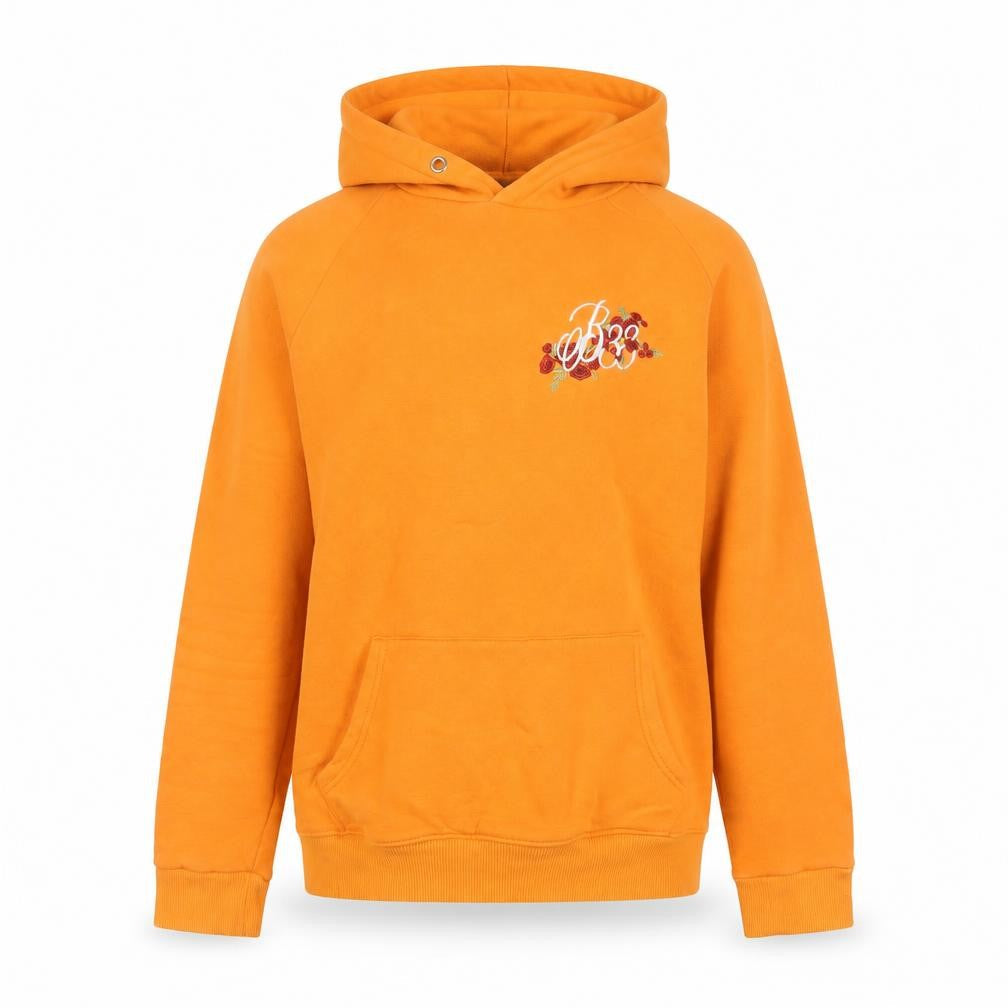 BEE INSPIRED Womens Orange Cotton Pullover Hoodie Size M Pullover
