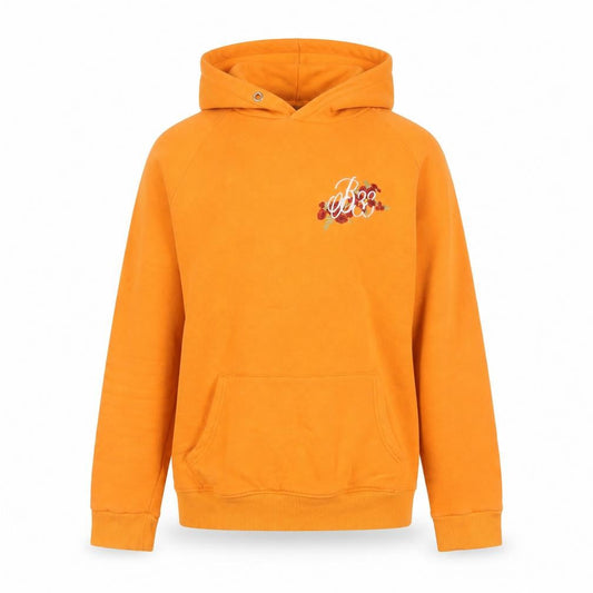 BEE INSPIRED Womens Orange Cotton Pullover Hoodie Size M Pullover