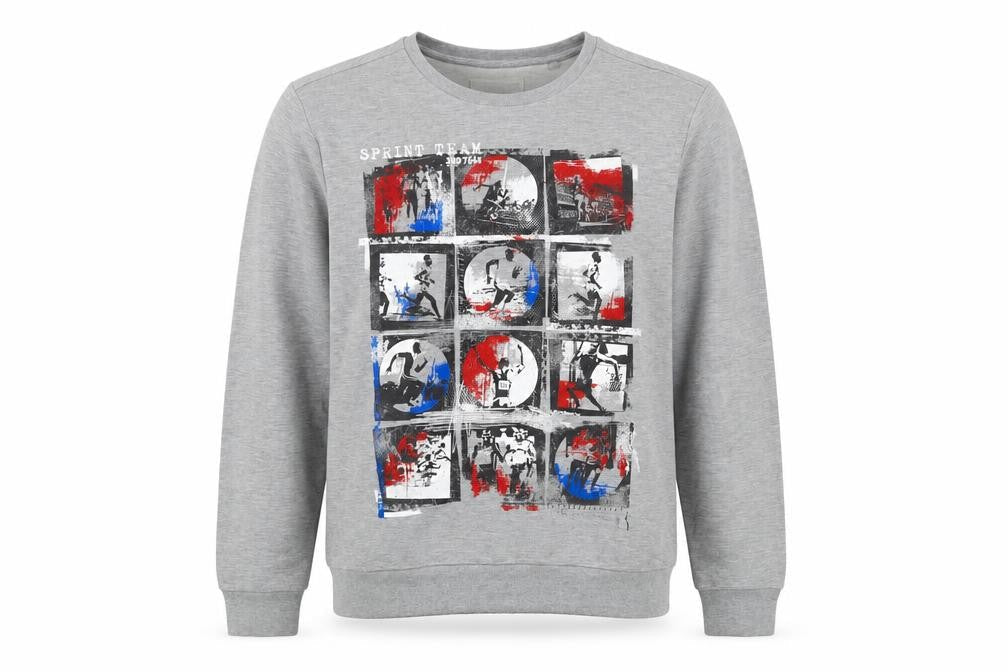 Red Herring Mens Grey Cotton Pullover Sweatshirt Size XL