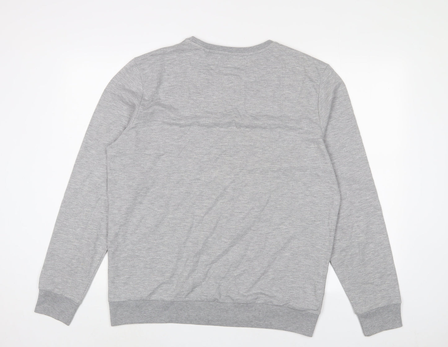 Red Herring Mens Grey Cotton Pullover Sweatshirt Size XL