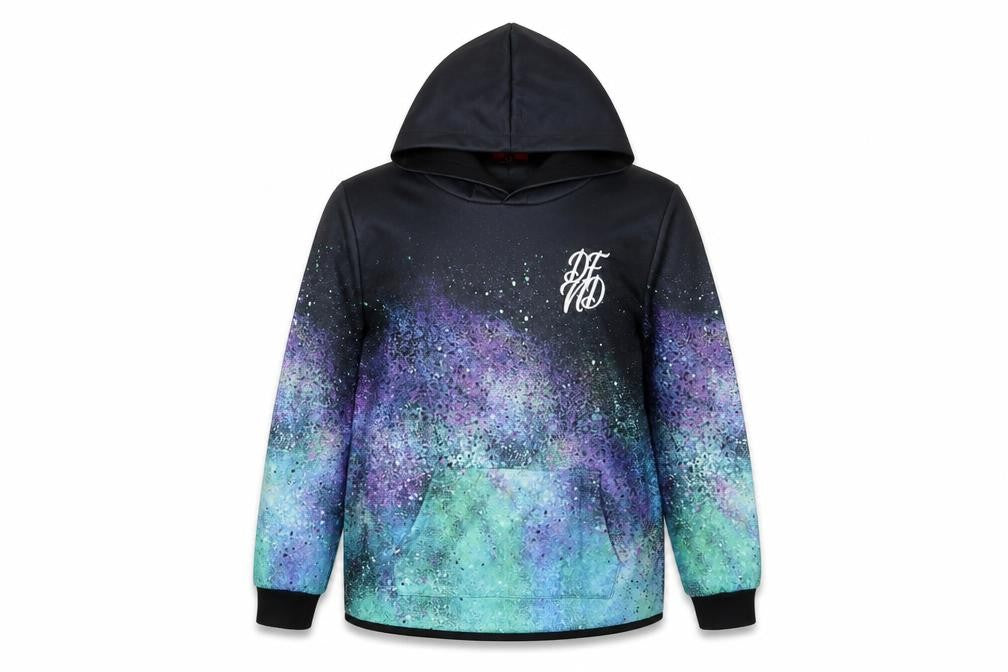 DFND Boys Blue Polyester Pullover Hoodie Size 13-14 Years Zip