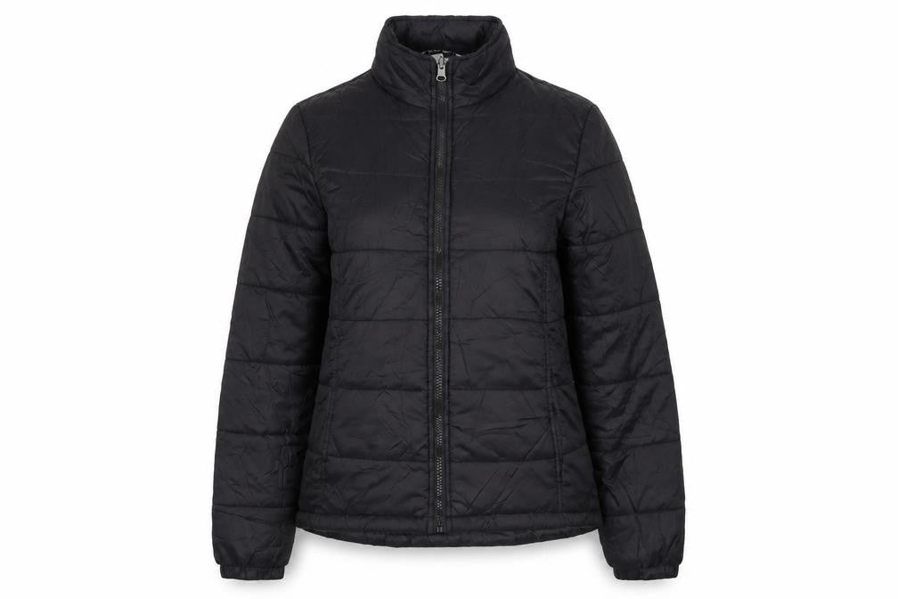 Port Authority Womens Black Puffer Jacket Jacket Size M Zip