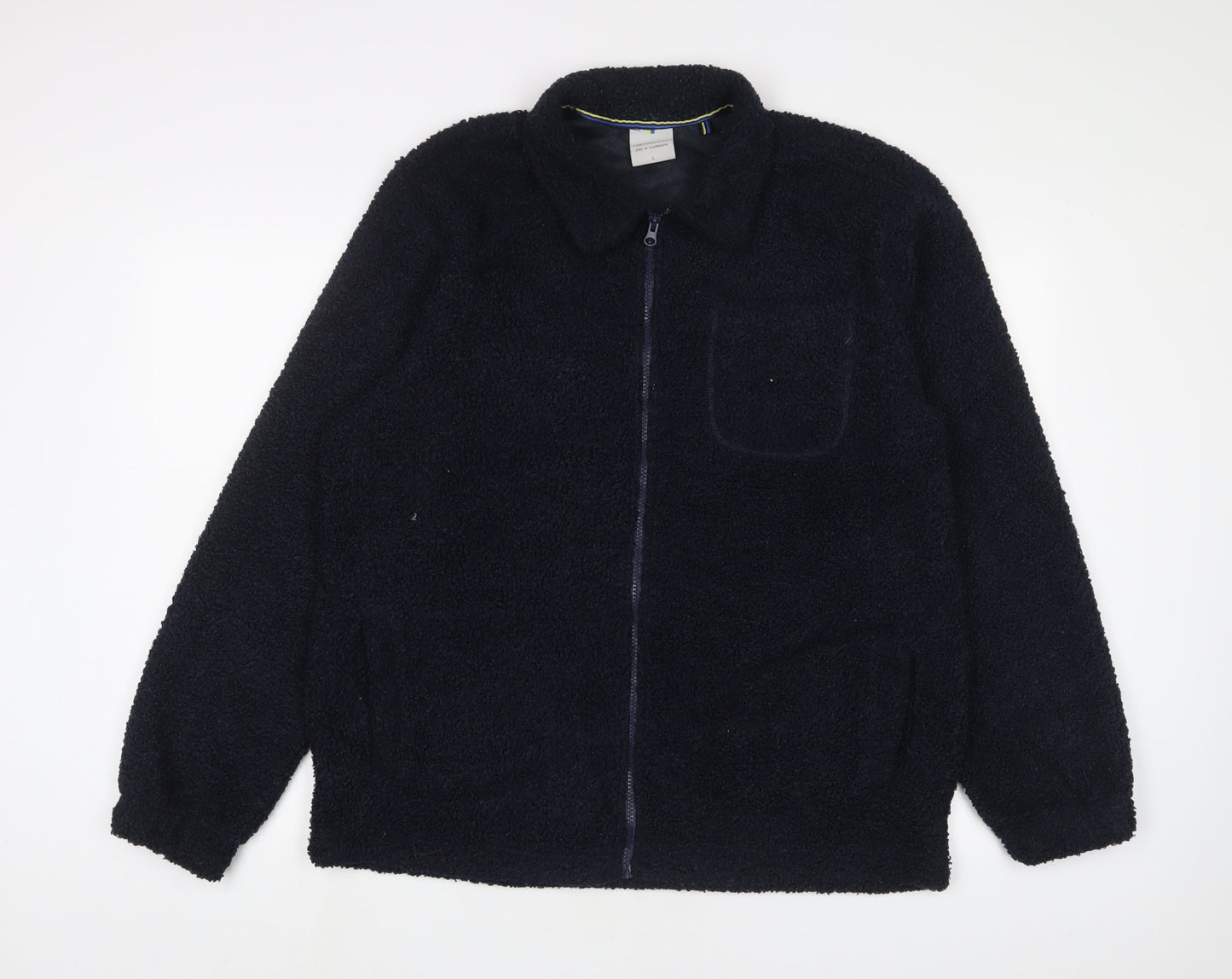 Larsson & Co Mens Blue Jacket Size L Zip