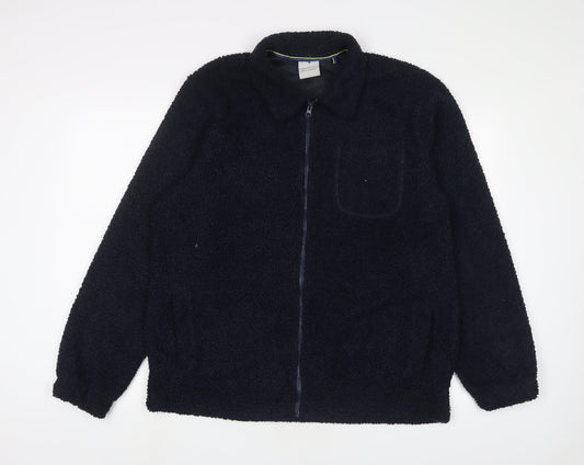 Larsson & Co Mens Blue Jacket Size L Zip