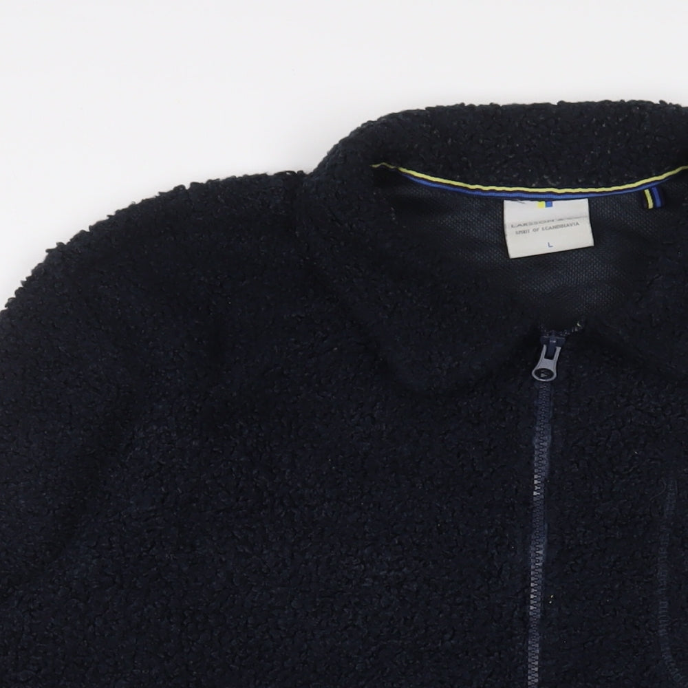 Larsson & Co Mens Blue Jacket Size L Zip