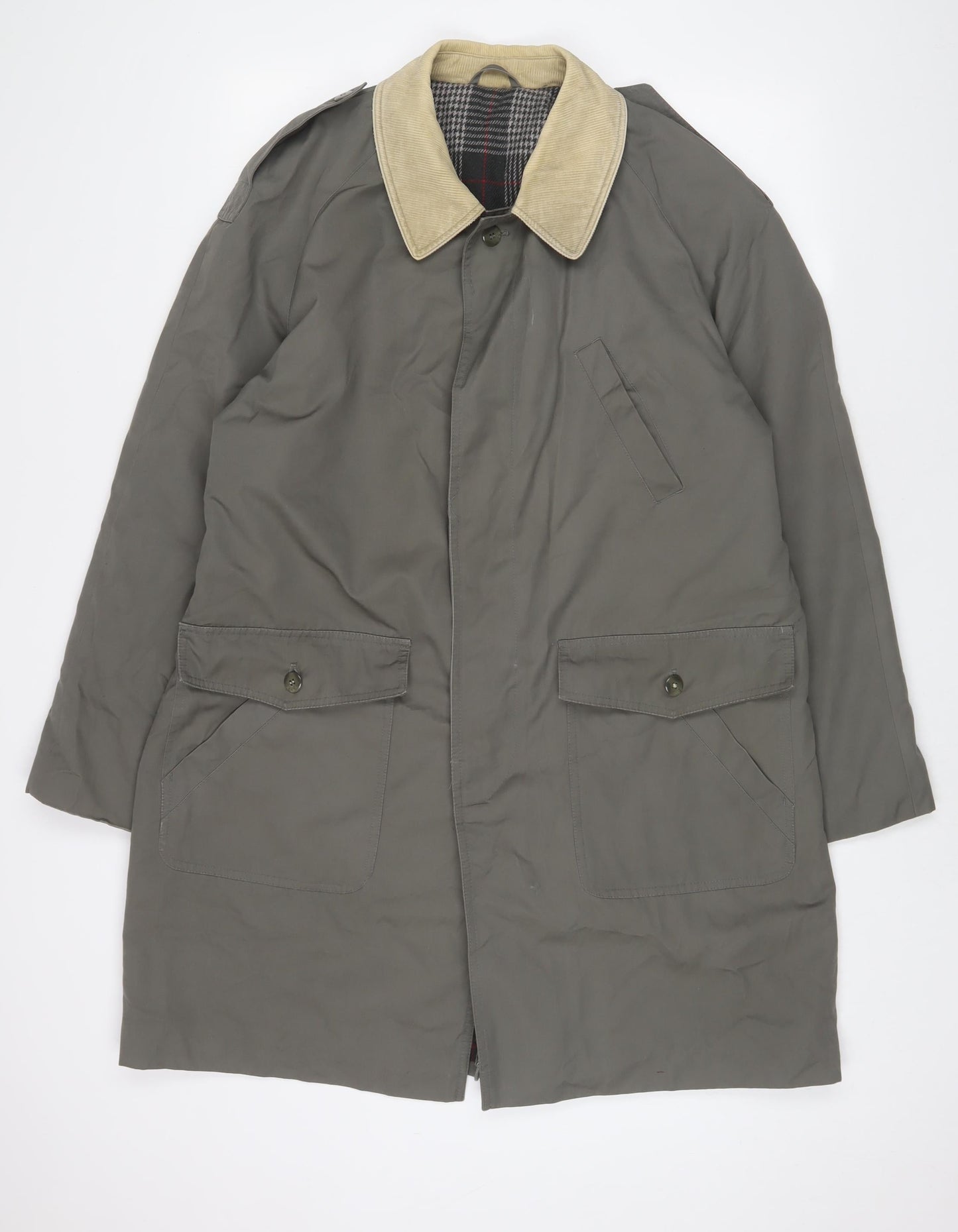 C&A Mens Green Jacket Coat Size L Button
