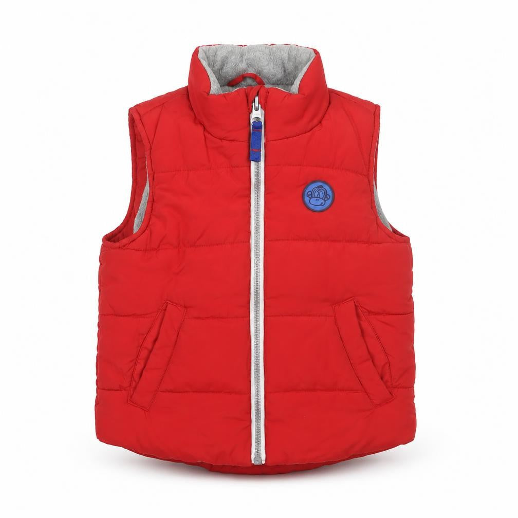 Blue Zoo Boys Red Gilet Jacket Size 2-3 Years Zip